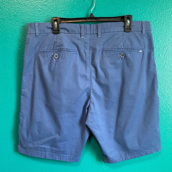Cactus Man Ricky Singh Blue Flat Front Men's Shorts SIze 38 - Picture 7 of 9